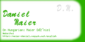 daniel maier business card